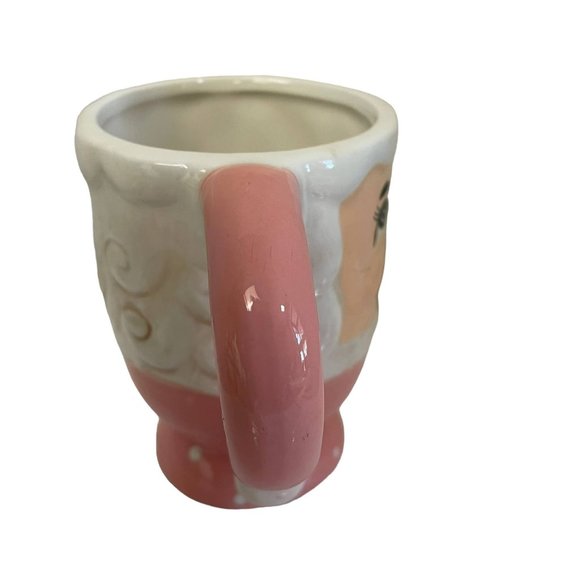 Retro JOHANNA PARKER Cup Mup Mr  Claus Ceramic Christmas Holiday Set 16oz - Picture 8 of 11